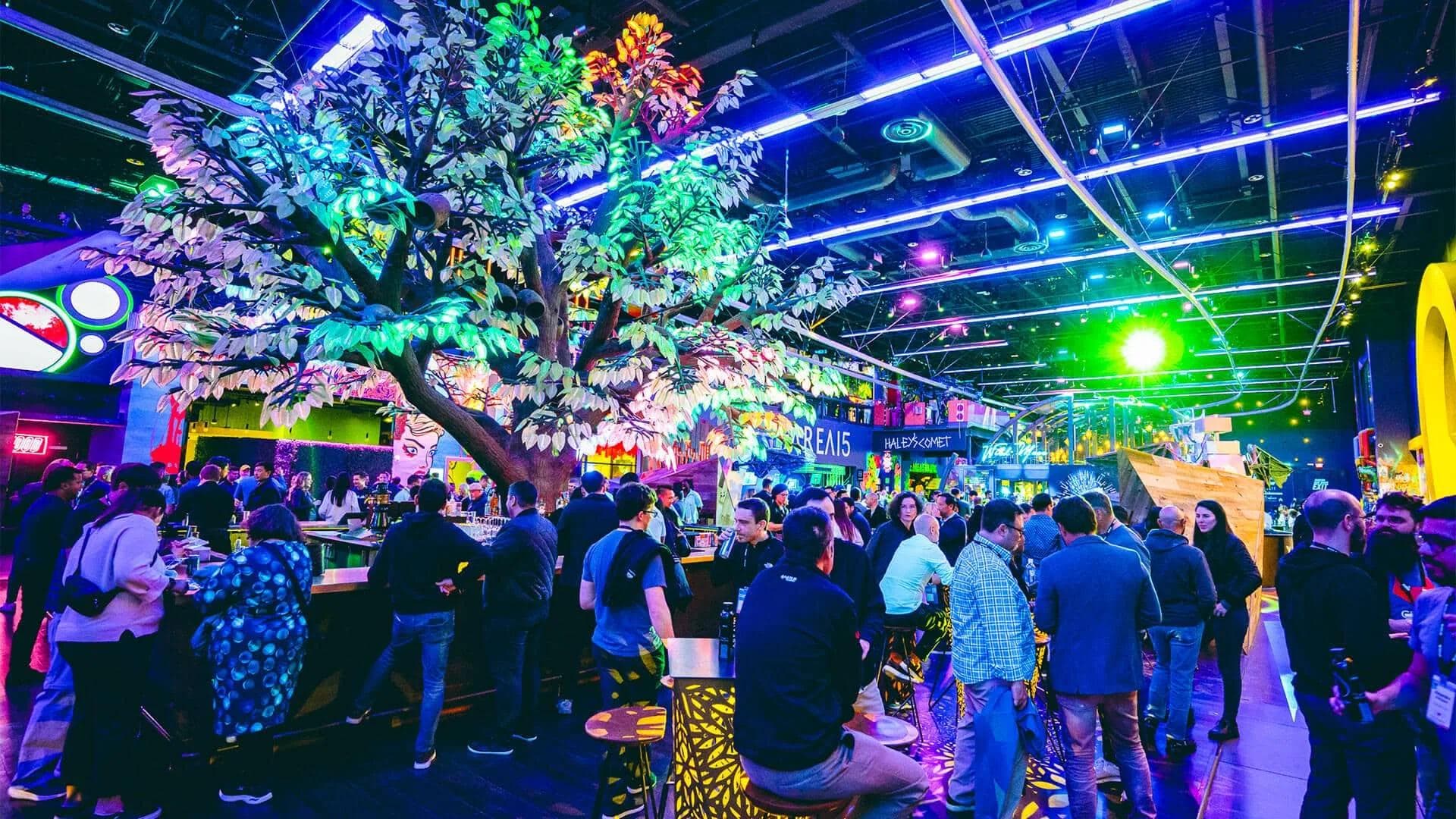 Oddwood bar during buyout at AREA15