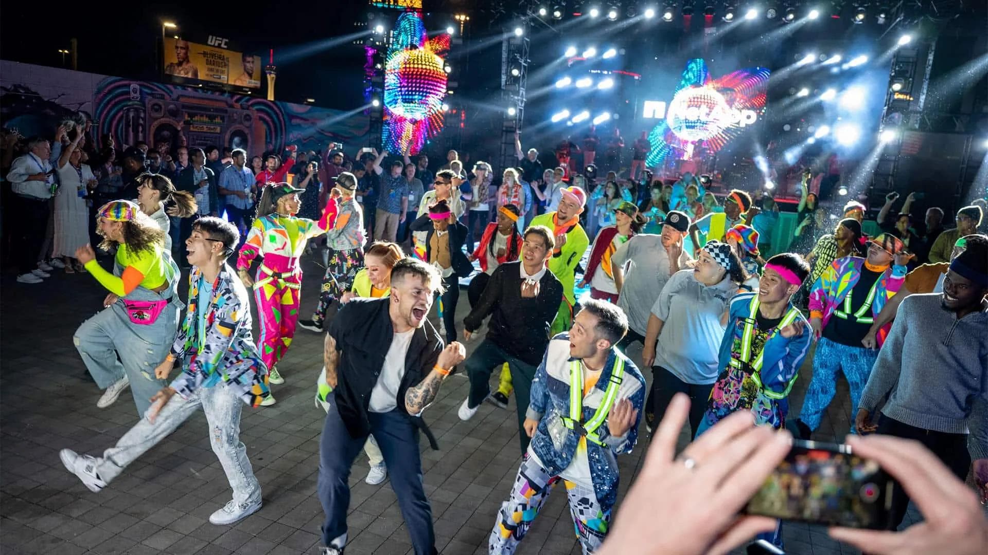 Choreographed flash mob at AREA15