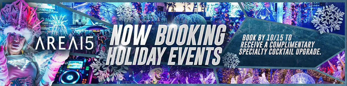 Now Booking Holiday Events at AREA15