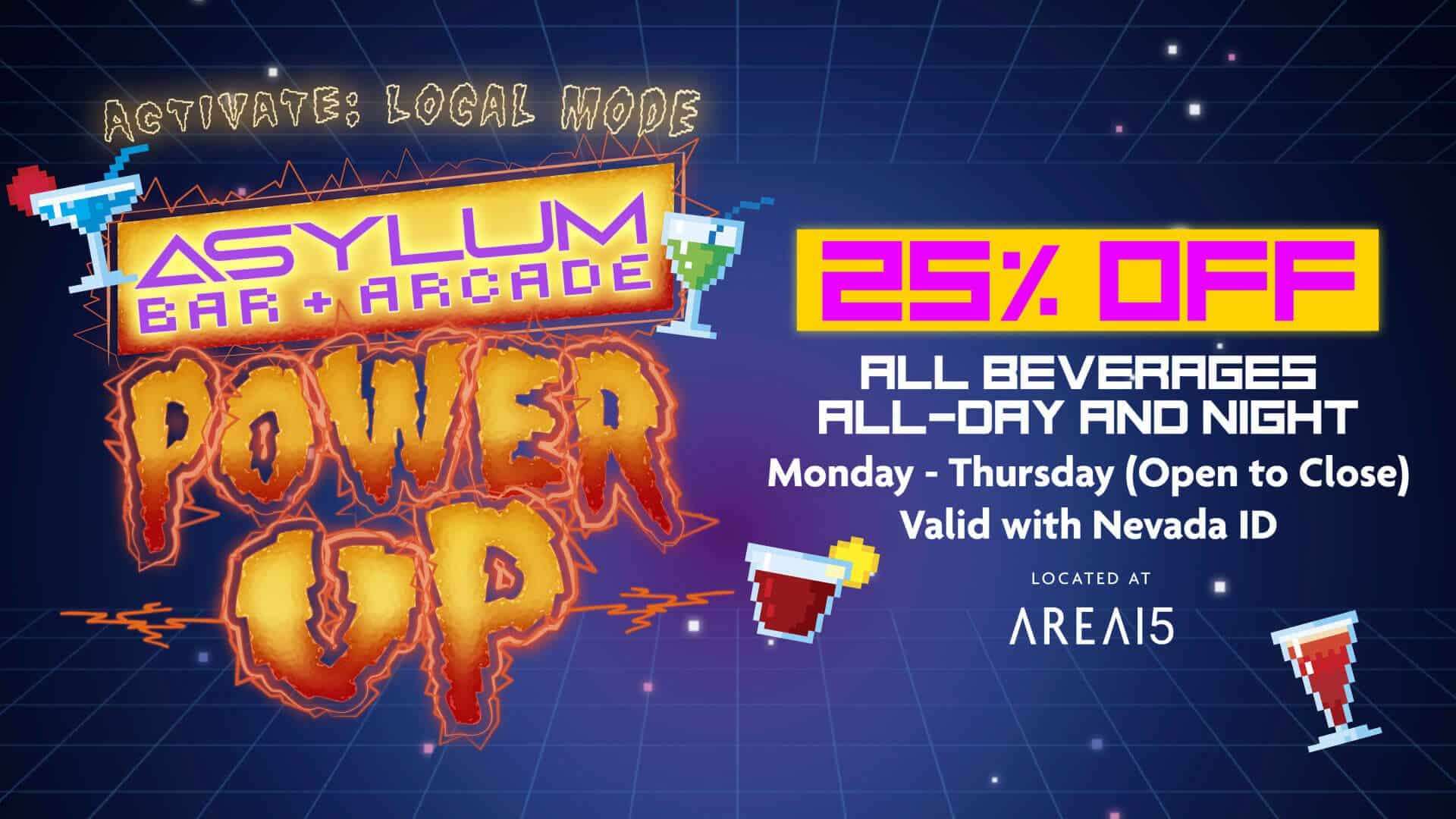 Power Up at Asylum Arcade
